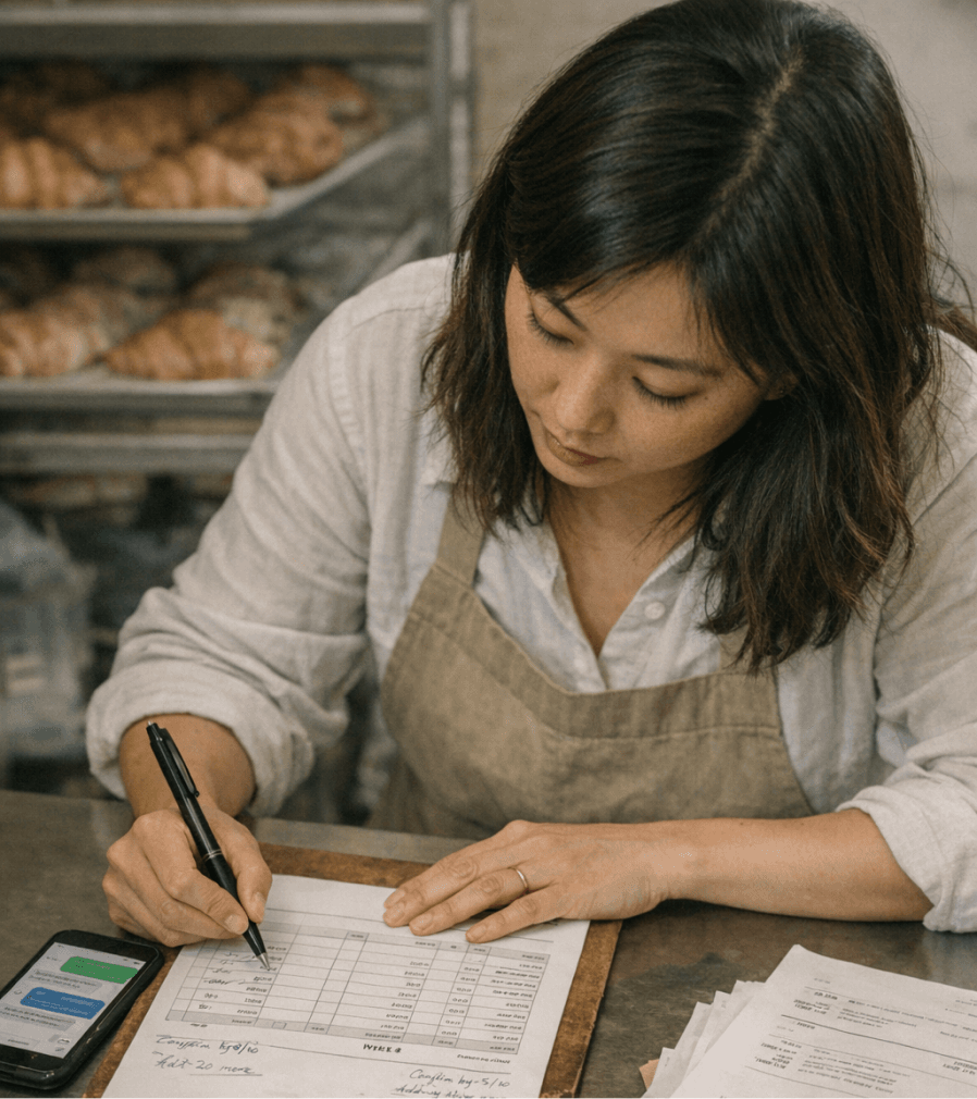 Maria Chen, Founder — Luna Bakehouse